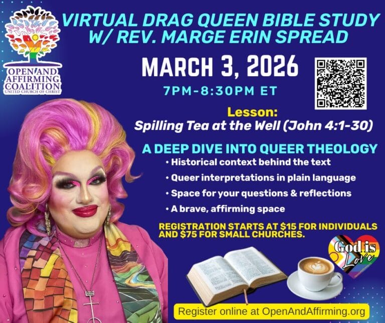 Drag Queen Bible Study with Rev. Marge Erin Spread
