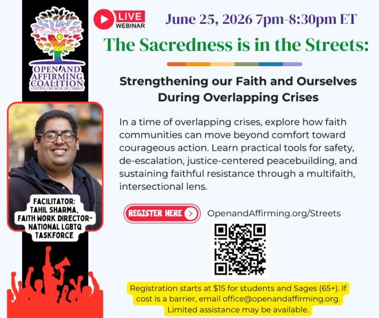 Webinar: The Sacredness is in the Streets